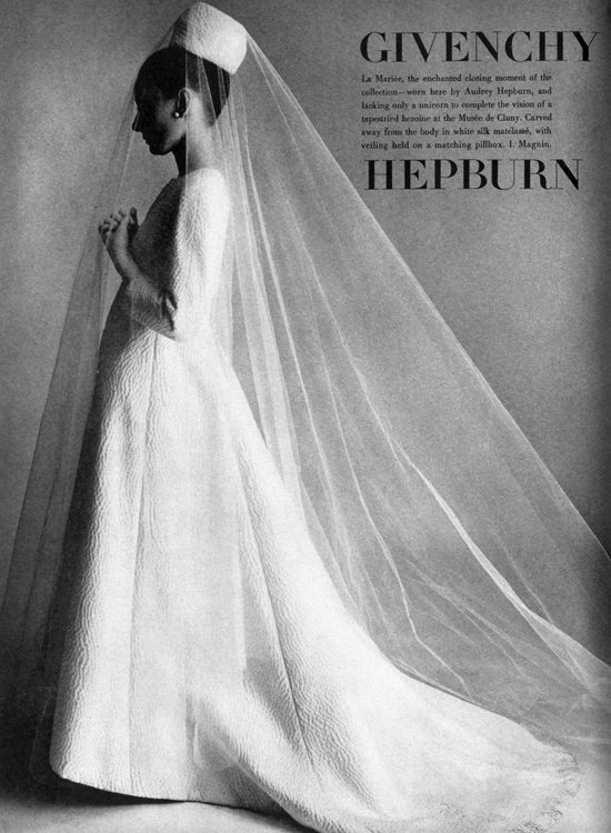 Audrey Hepburn in Givenchy Weddingbells