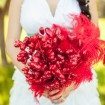Bright Red Bouquet, A Quirky Colorful Wedding