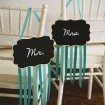 last minute wedding decor - mr and mrs signs