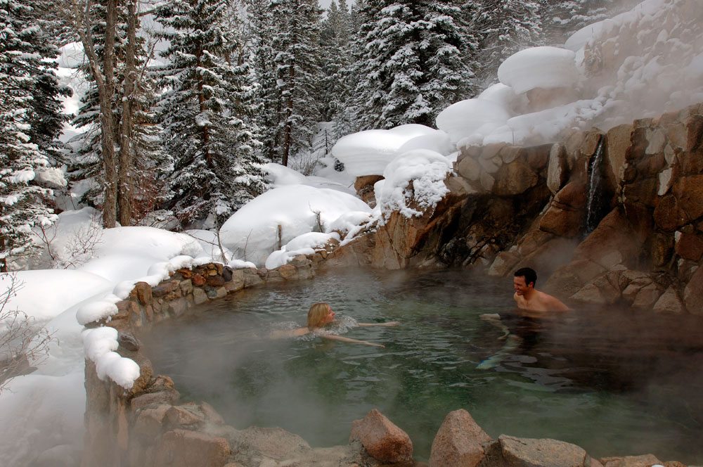 a Rustic Hot Springs After a winding 15-minute shuttle into the woods, you ...