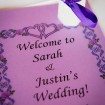 purple wedding - program