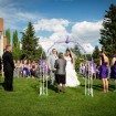 purple wedding - ceremony