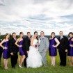 purple wedding - wedding party