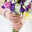 purple wedding - bouquet