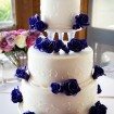 purple wedding - wedding cake