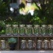 romantic summer wedding - mason jar decor