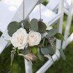 romantic summer wedding - aisle decor