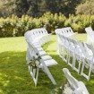 romantic summer wedding - ceremony seating