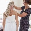 romantic summer wedding - bride getting ready