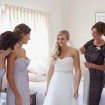 romantic summer wedding - bride, mother and bridesmaids