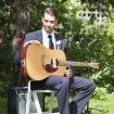 romantic summer wedding - ceremony musician