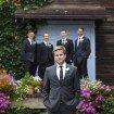 romantic summer wedding - groom and groomsmen