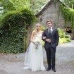 romantic summer wedding - bride and groom