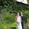 romantic summer wedding - bride and groom