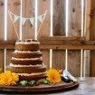 barn wedding - cake