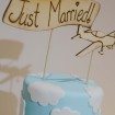 aviation wedding - cake topper