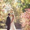 berry-hued wedding - bride and groom