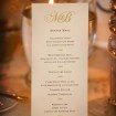 luxurious wedding - menu
