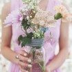 Whimsical Vintage Wedding - Bridesmaid Holding Flowers