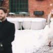 winter wedding - first look