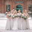 winter wedding - bridal party