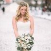 winter wedding - bride
