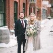 winter wedding - bride and groom