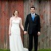 baseball wedding - bride and groom