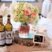 coral cottage wedding - wine
