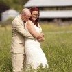 rustic wedding - bride and groom