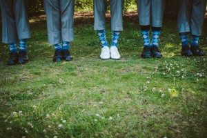 blue wedding - socks