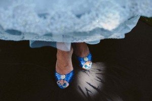 blue wedding - shoes
