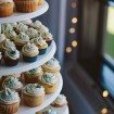 blue wedding - cupcakes