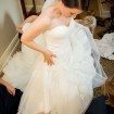 elegant fall wedding - bride getting ready