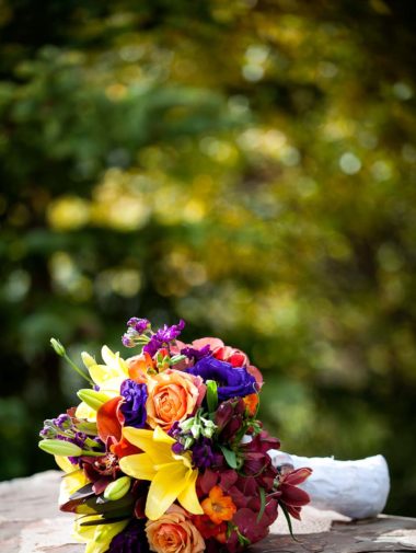 elegant fall wedding - bouquet