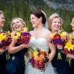 elegant fall wedding - bridesmaids