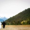 elegant fall wedding - bride and groom