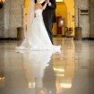 elegant fall wedding - bride and groom