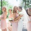 garden party wedding - bride and bridesmaids