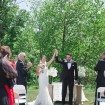 garden party wedding - just married