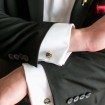whimsical red wedding - burger cuff links