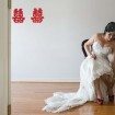 whimsical red wedding - bride