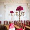 whimsical red wedding - ceremony decor