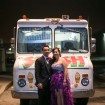 whimsical red wedding - ice cream truck