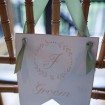 sophisticated picturesque wedding - monogram chair deor