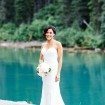 sophisticated picturesque wedding - bride by the water
