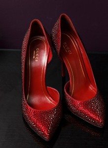Modern Red Black Wedding - shoes