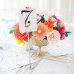 Whimsical Colourful Wedding - Centrepiece and Table Number