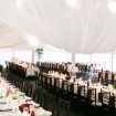 outdoor manitoba wedding - reception decor