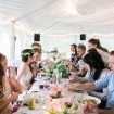 outdoor manitoba wedding - casual reception